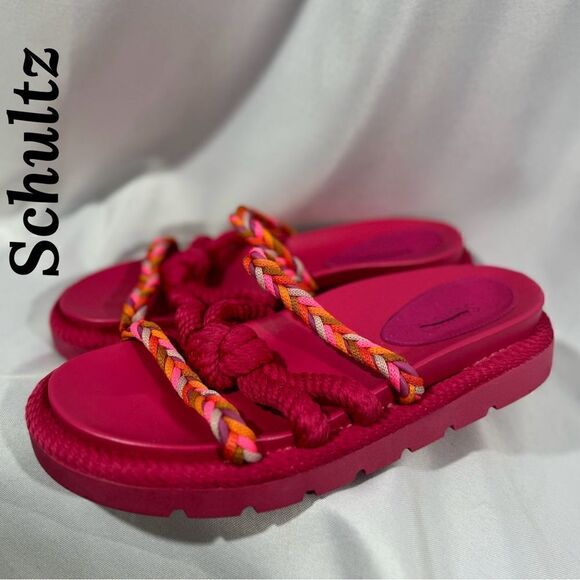 FREE PEOPLE BY SCHULTZ MEL SPORTY SANDALS NWT IN PINK SIZE 9.5 - Picture 4 of 8